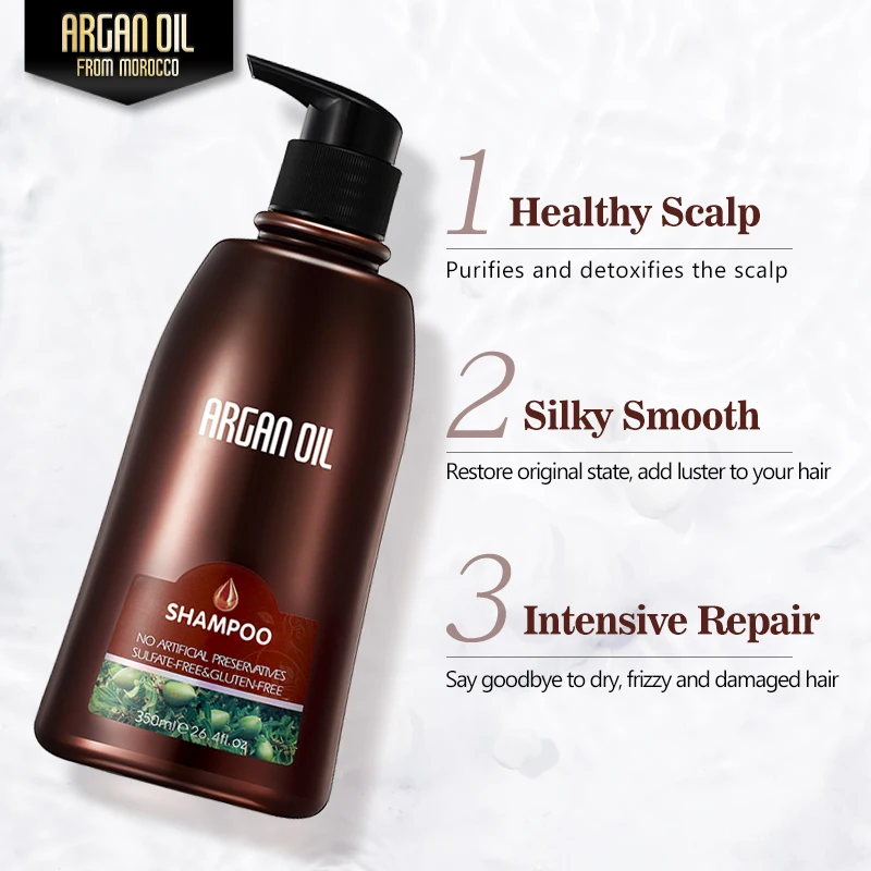 Private Label hair treatment Morocco Manufacturer Argan Oil Hair Shampoo