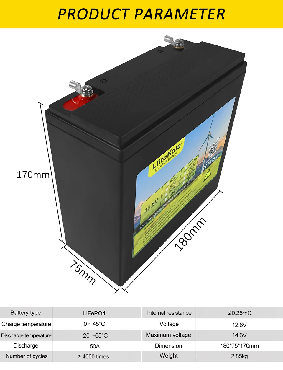 12v 32ah Lifepo4 Battery 14.6v/12.8v Lfp Battery 50a Discharge Can Be ...