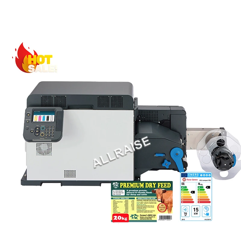 Barcode Sticker Custom Label Printer Price for Small Business Roll to Roll Digital Clothes Product Label Printing Machine