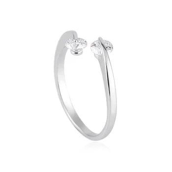 Elegant Silver Jewelry 925 Engagement Wedding Fashion Ring Temperament Charming Jewelry