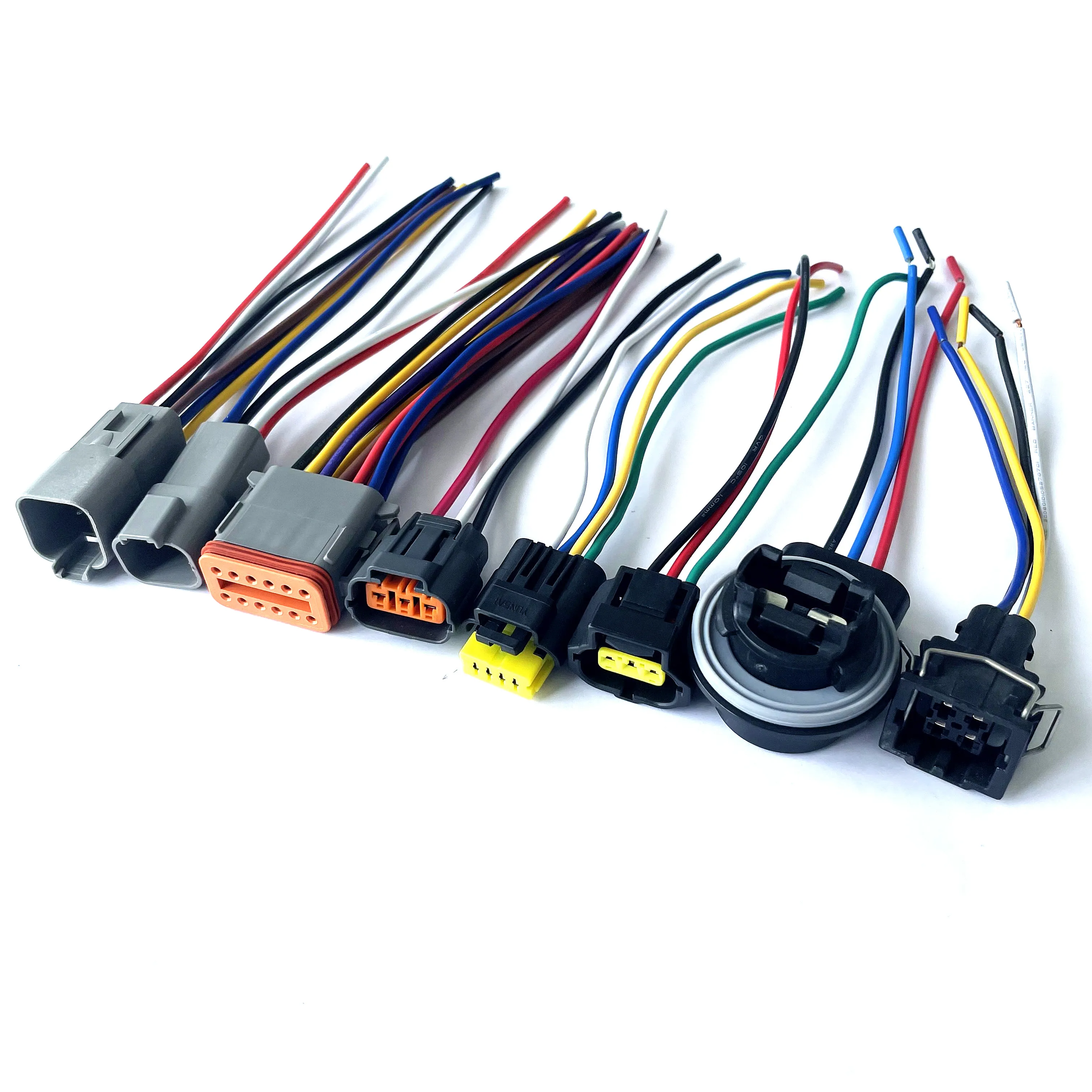Moto 1/2/3/4/6/8/12 P/14 1 ensembles 6.3mm pin automobile 6.3 connecteur de fil électrique mâle