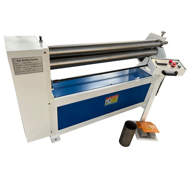Manual Motorised Stainless Steel Plate Bender 3 Rollers Plate Rolling Machine Good Price on Aluminum Processing Mechanical Power