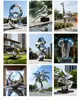 Stainless steel water feature sculpture