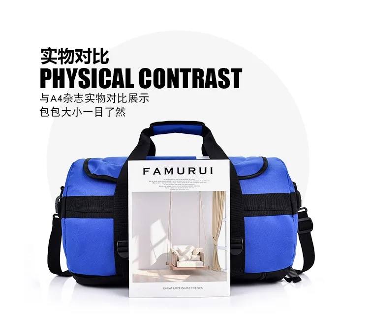 Multi-function men sports gym bag large capacity backpack custom logo women travelling duffle backpack bag waterproof travel bag