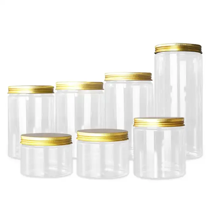 8 Oz Clear Plastic Jars Containers With Screw on Lids| Alibaba.com