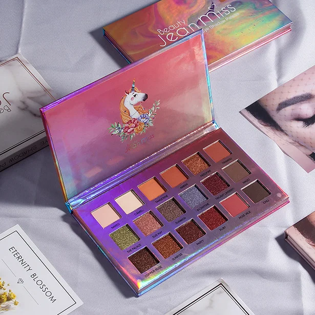 
 Матовые тени для век Tiktok, 18 цветов, в стиле пустыни, розы, с дисковыми бусинами, для макияжа, одинаковые европейские и американские тени для век  