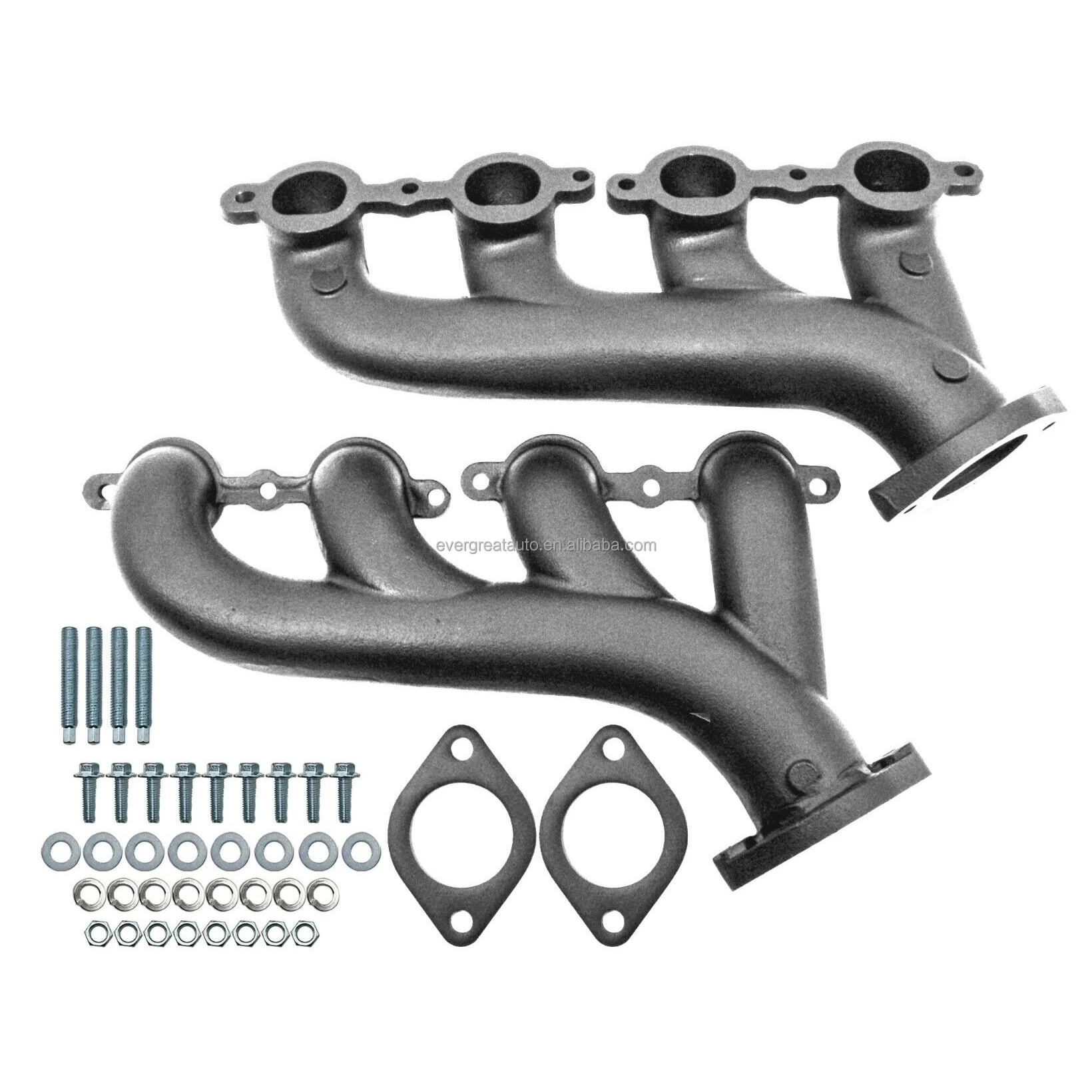 Ls Swap Cast Iron Manifold Headers W/ Gasket For Chevy Ls1 Ls2 Ls3 4.8