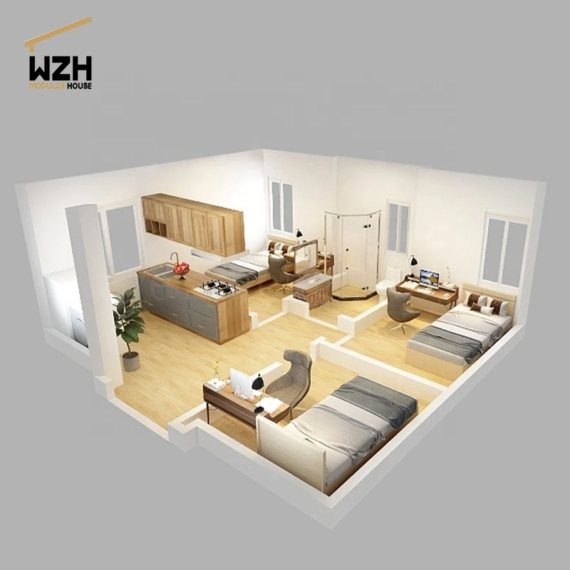 Los Angeles Container Prefab   Homes with 2 and 3 Bedrooms and Electric and Plumbing System
