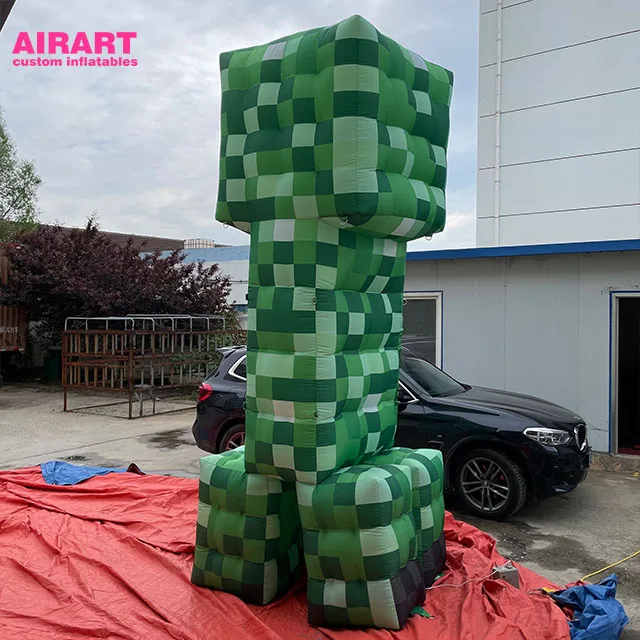 Kid's Minecraft Creeper Inflatable Costume