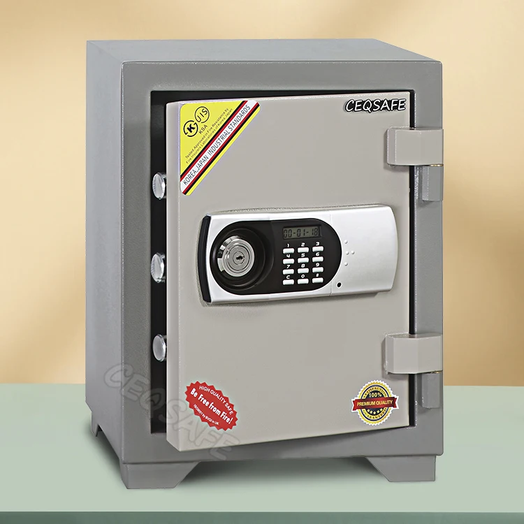 CEQSAFE 2025 High-end New Products 2 Hours Resistant Double Lock Fireproof Safe Lock Box