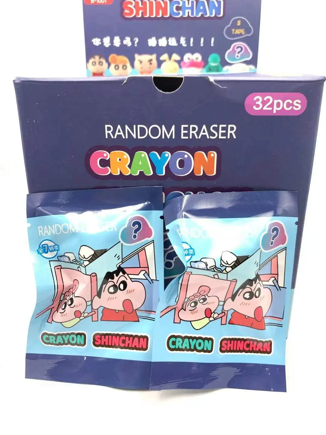 Аниме периферийный карандаш сумка для слепых животных ластик милая мультяшная с сюрпризом в виде свиньи милый сборе домашних