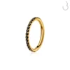 Gold Black CZ