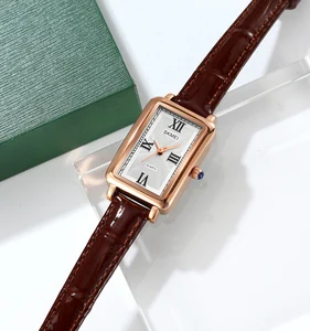 SKMEI China Factory 2171 OEM ODM Fashion Genuine Leather Women Wristwatch High Quality Lady Quartz Watch