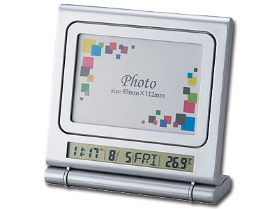 Home Bedside Desktop Photo Clock Electronic Calendar Display Picture Frame Digital Alarm Clock With Timer