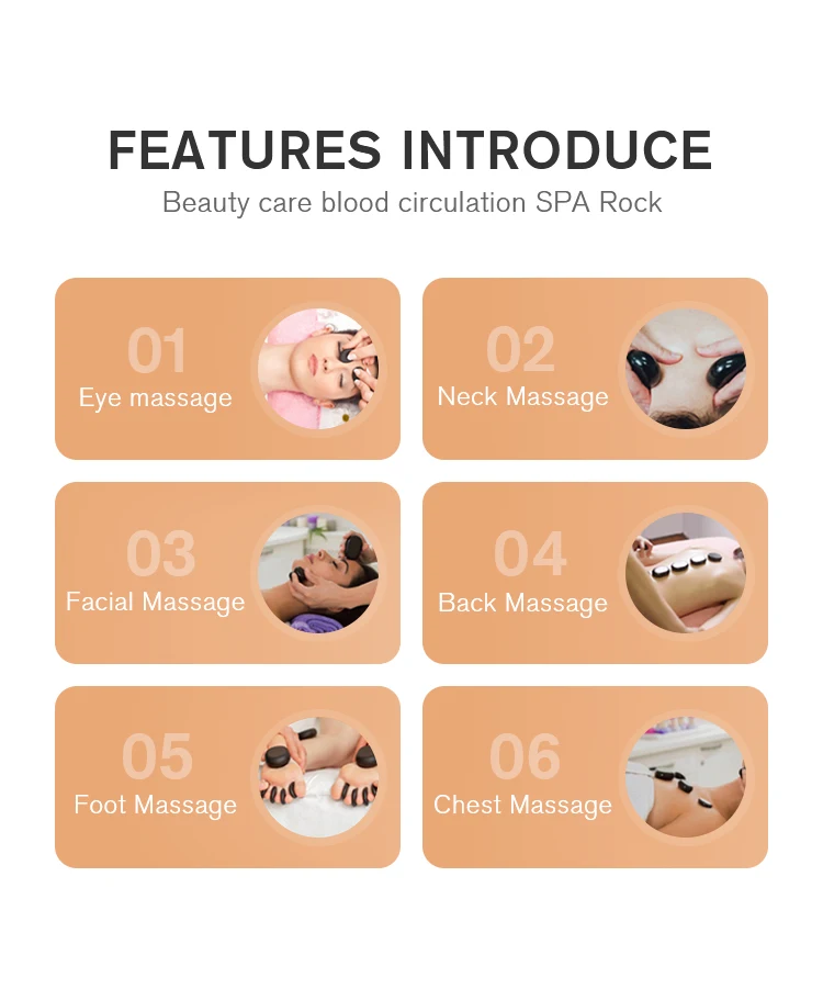 Hand Polished Basalt Massage Stone For Fatigue Relief Massage Stones