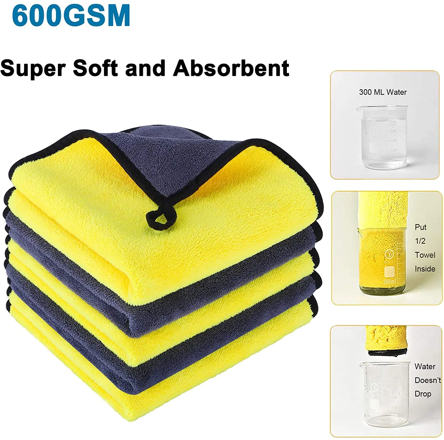 thumbnail interactive-video image 1 of Yoloke Cleaning Cloth For Car, Microfiber Cleaning, Car Detailing Towel Polishing Drying Cloth Thick Micro Fiber Towel Dish Cloths Cleaning Rags Washing Di 12ddfefb 6de0 421e Bb58 B96d84a9fd51.98523691ca09d302518a08591b8b30af 1 of 12