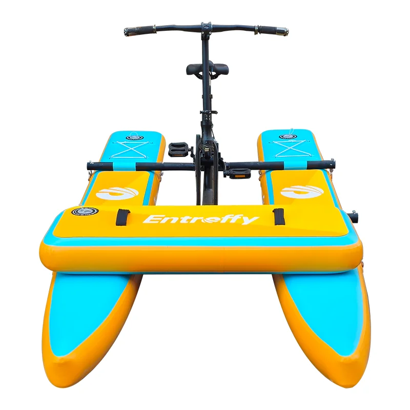 2024 Entroffy Popular Design Inflatable Water Pedal Boat Person Jet Bike Flying Bikes