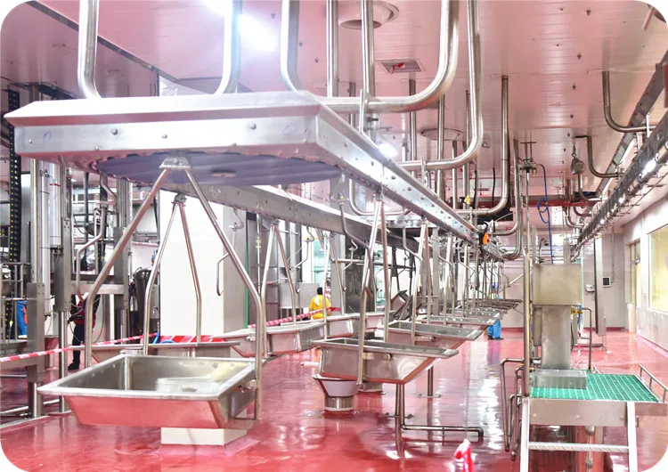 Automatic sheep slaughtering line with durable sheep deboning conveyor for sheep slaughterhouse