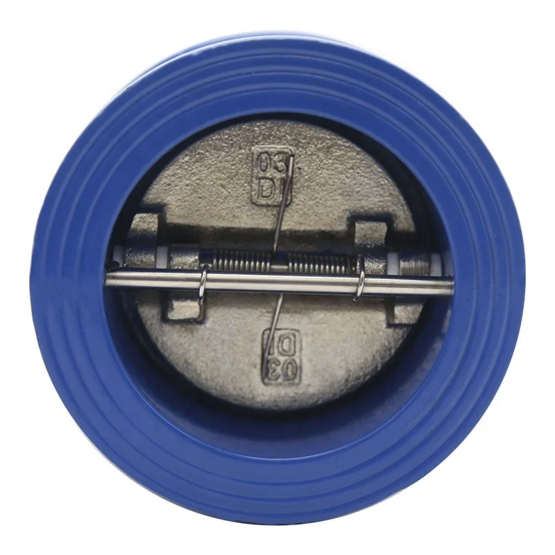 Dual Plate Manual Power Ductile Iron Universal Vertical Wafer Butterfly Flap Type Check Valve with DIN Flange OEM DN40-DN1400