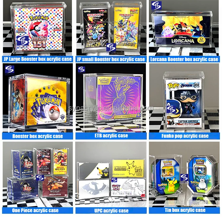 one piece booster box acrylic case One Piece Booster Box Acrylic Case Magnetic Lid - UV resistant - US seller