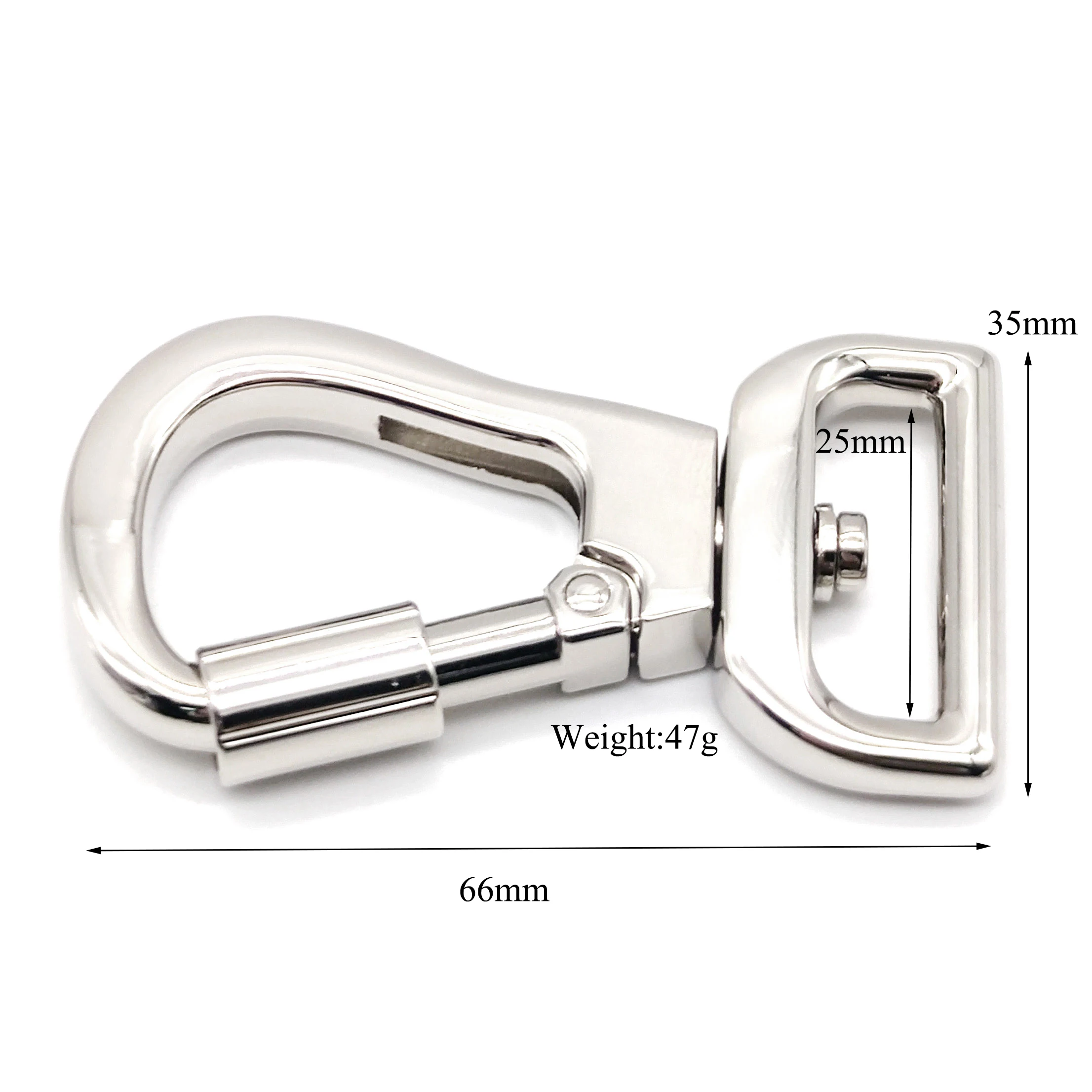 Benutzer definierte 20mm Sicherheits-Karabiner haken Drehbarer Karabiner  haken mit Verzinkter Hunde leine Metall klammern mit Schloss-Karabiner  haken fr Hunde halsband