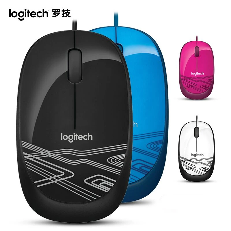 Logitech M105 Wired USB Mouse Home Office Computer Notebook Universal Fashion Colorful Blue Mouse