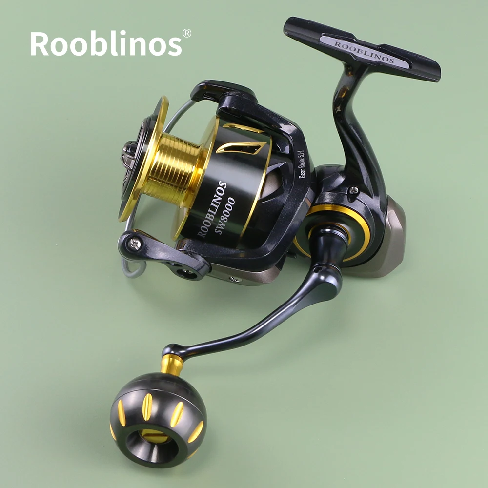 Rooblinos SW Left-hand Aluminum Alloy Rotating Fishing Reel 4000