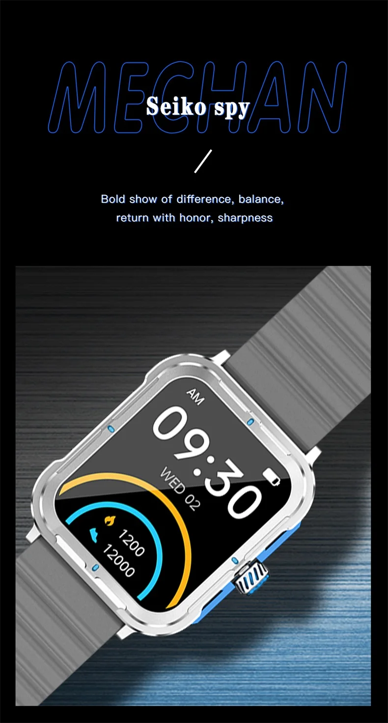 New D09 Smartwatch 1.83-inch IPS Screen Heart Rate Sleep Monitor Music Play BT Call Outdoor Sports Smartwatch D09 (8).jpg