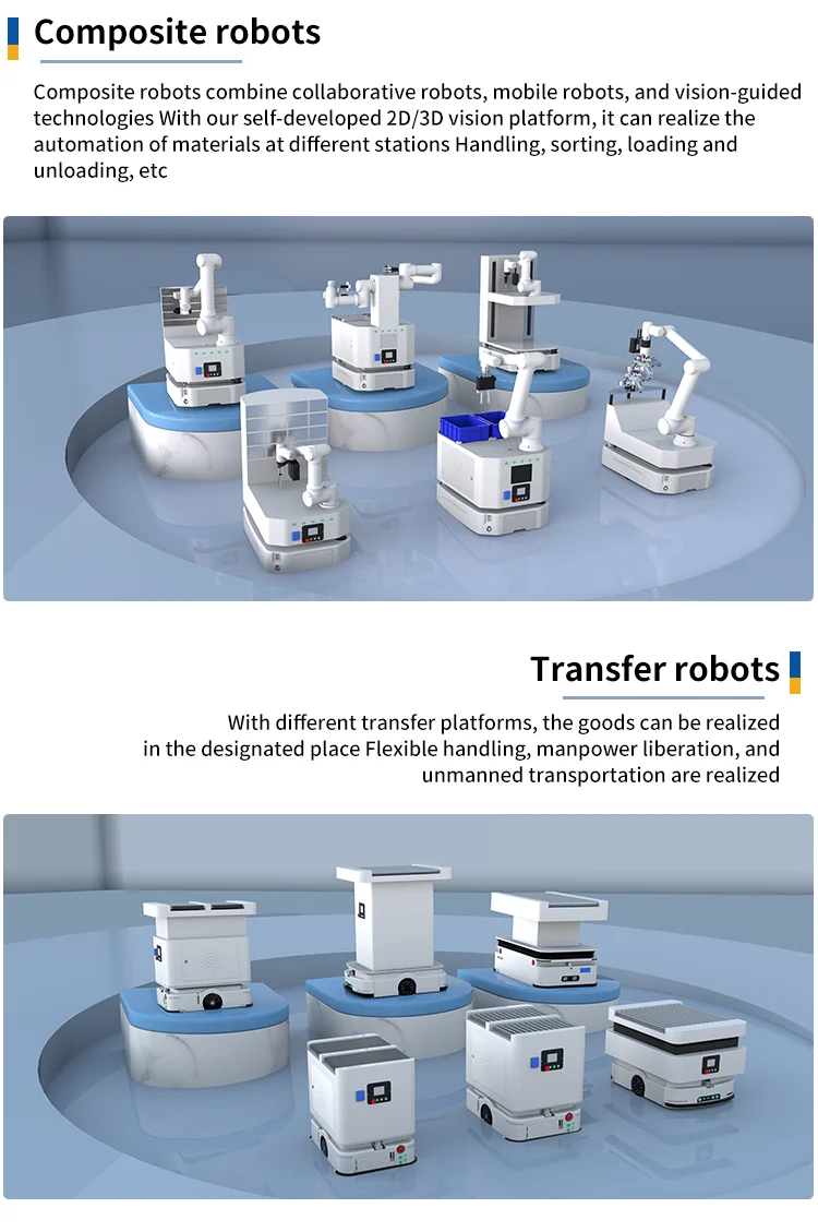 AI Intelligent AGV Mobile Composite Robot Arm for Prototyping