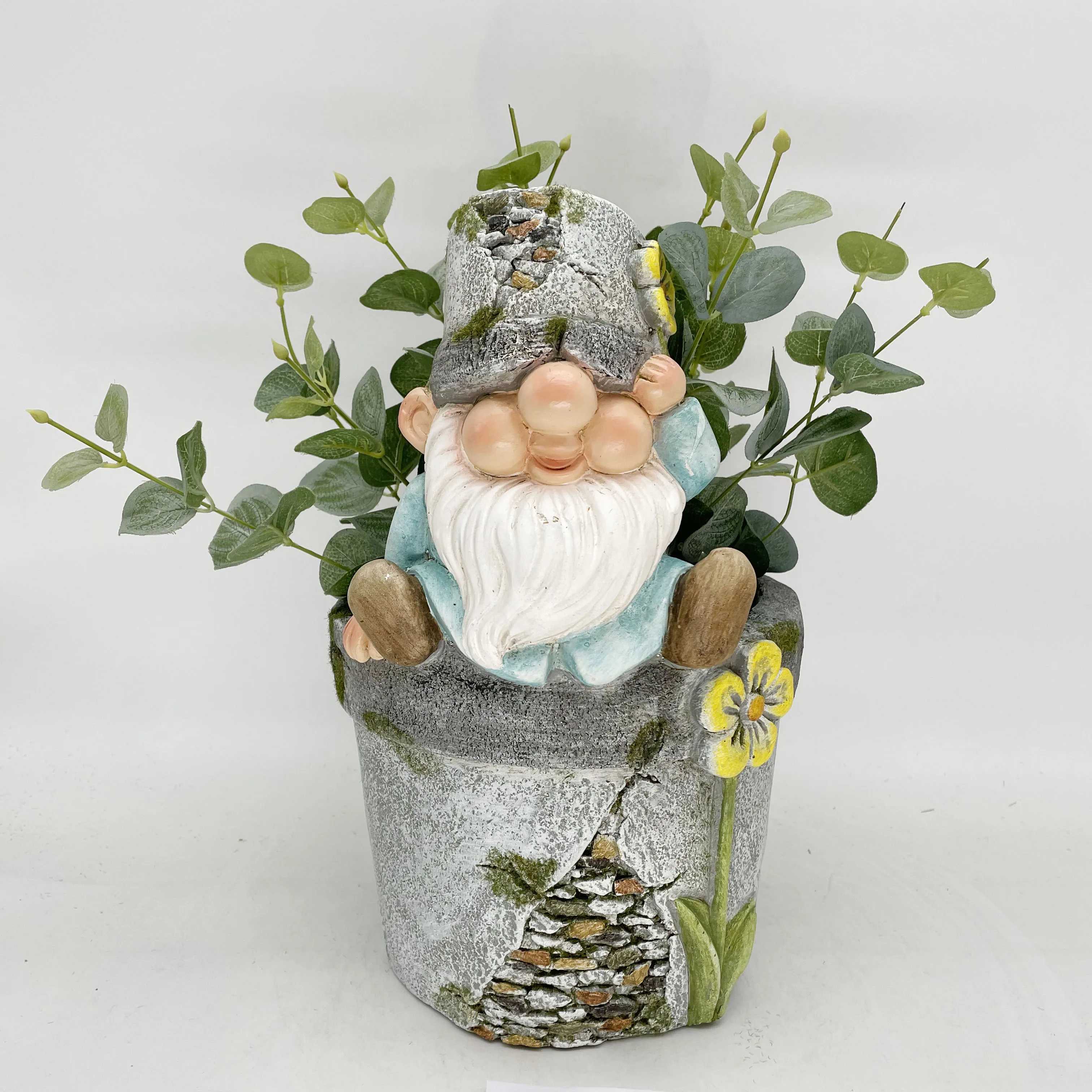 indoor plants stand Modern Solid Wood Plant Stand + Pot