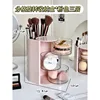 Caja de almacenamiento con compartimento giratorio [rosa de 3 capas]