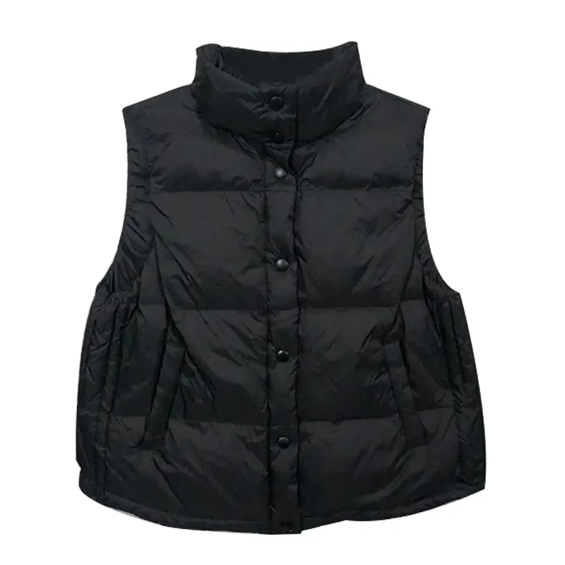 Custom women down vest lightweight ladies outdoor jackets for women 2021 sleeveless duck down jacket