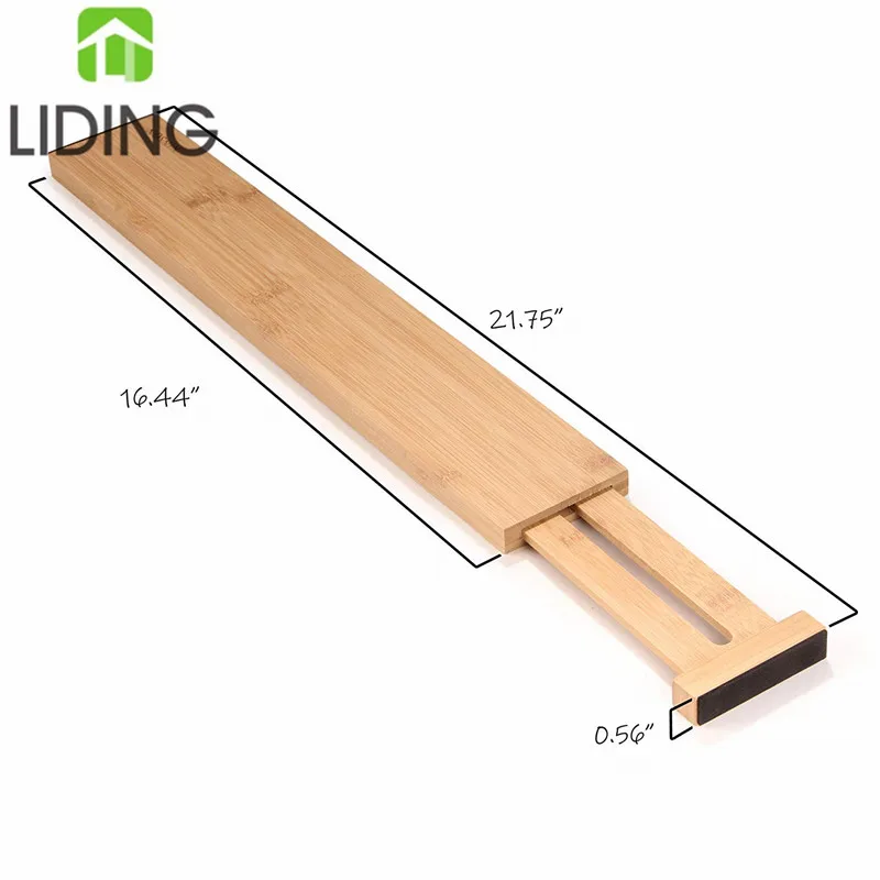 
 Бамбуковая пружина, расширяемый Регулируемый ящик, разделитель, бамбуковый ящик, организация  