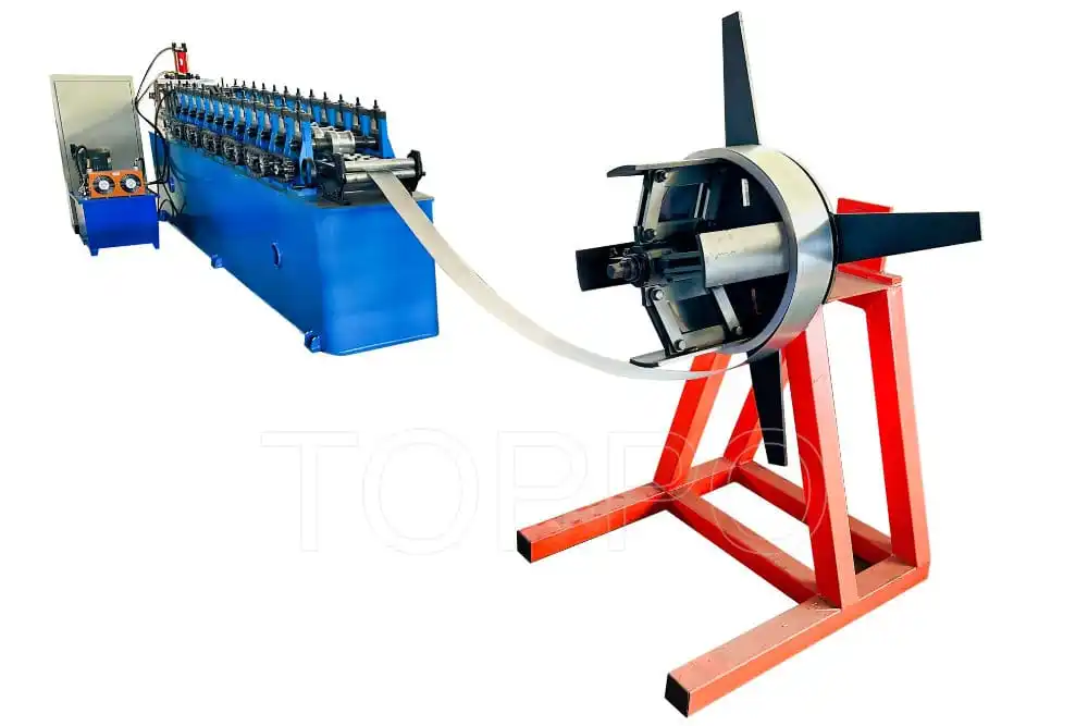 Metal Slats Rolling Sheet Making Saw Cutting Garage Roller Shutter Door Molding Roll Forming Machine