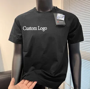 Custom Logo Print Men's Quick-Drying Breathable Versatile Comfortable Short-Sleeved T-Shirt Cold-Sensing Durable Tshirts
