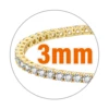 3MM-Yellow Gold