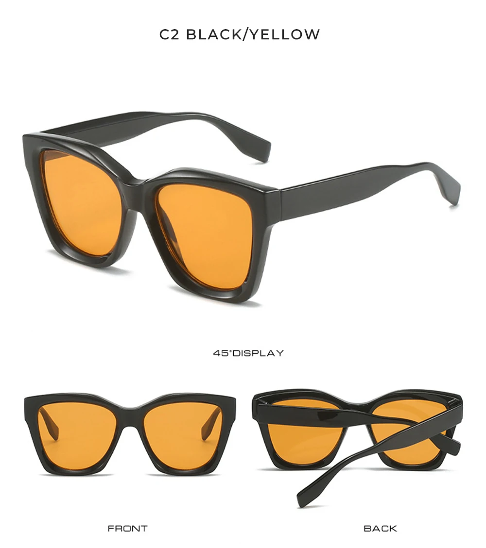 ZXCVWWE Vintage Small Rectangle Sunglasses Women Men Retro Summer Eyewear Glasses Frame Candy C5u1 Metal Sun Lens S Eye Trendy Color S6g5 - View #9