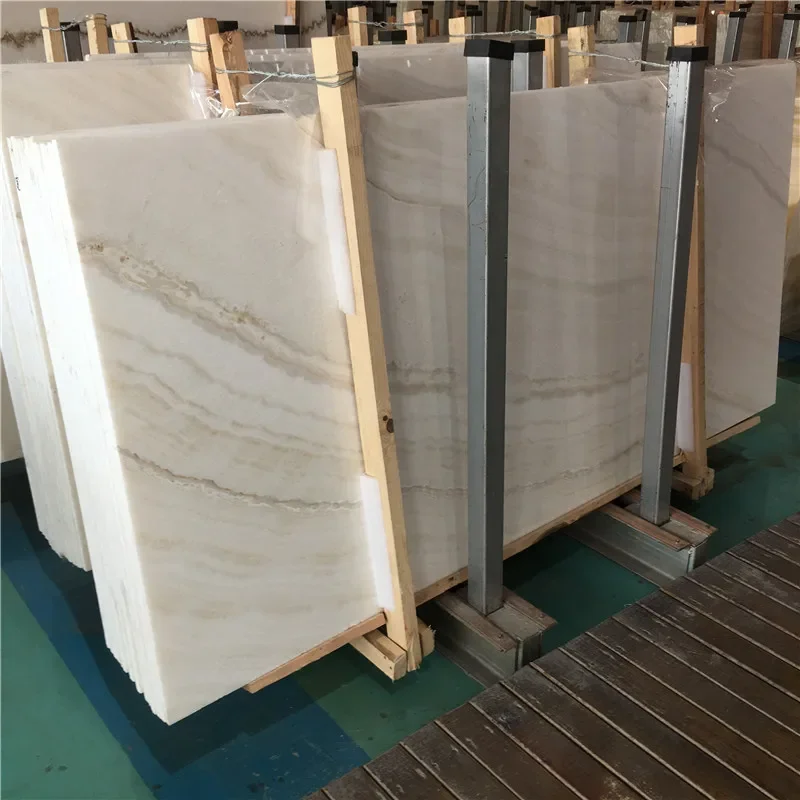 product white wood vein jade onyx marble slab for interior background wall design bar counter top white wooden onyx-2