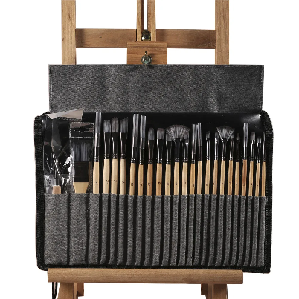 Акриловое волокно для масленных красок набор из 24 отлично подходит начинающих экспертов Рисование по номерам акварель миниатюрный рок картина