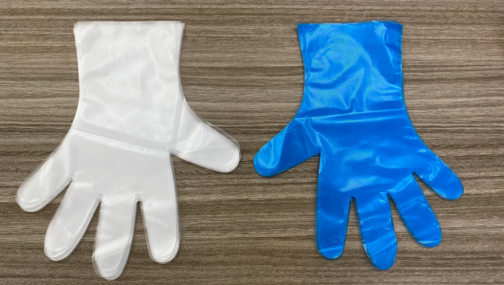 cheap blue clear tpe disposable gloves