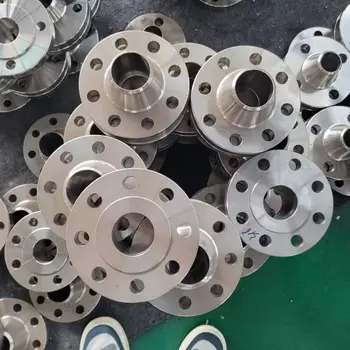High Quality DN50 A105 Carbon Steel Plate Flange Welding Neck Slip On Perforated Plate Flange WN Flange Raised Face Pipe Fitting