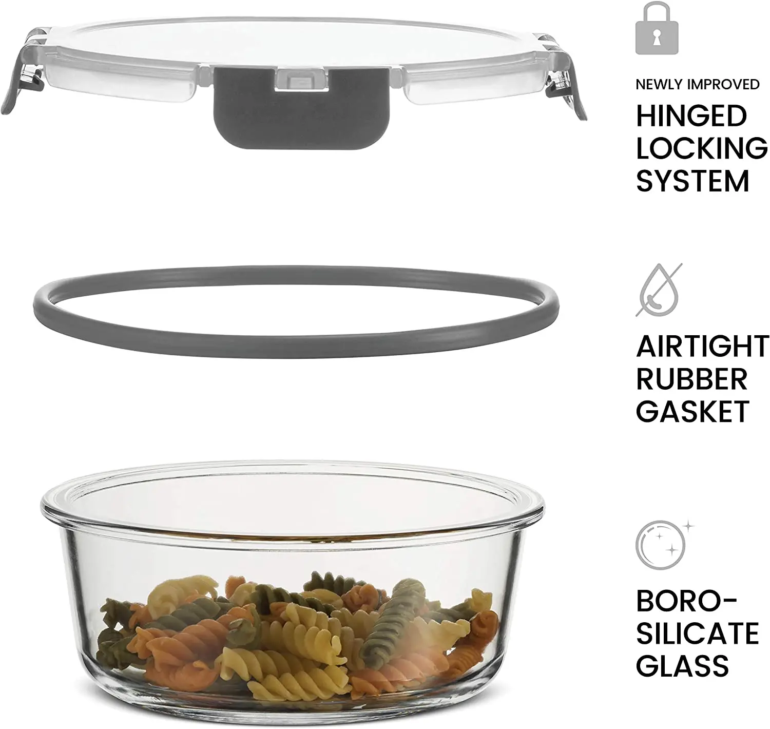 24-Piece Glass Food Storage Set