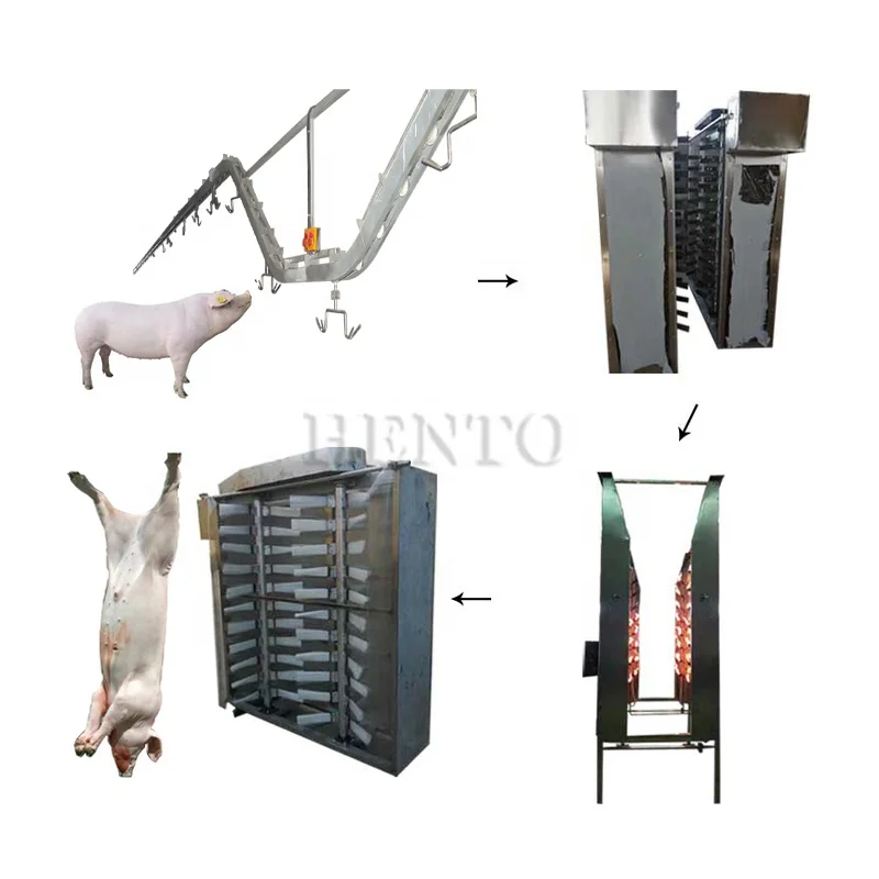 China Manufacturer Poultry Slaughtering Processing Line / Pig Singe Gas Burner / Pig Scalding and De-Hairing Machine