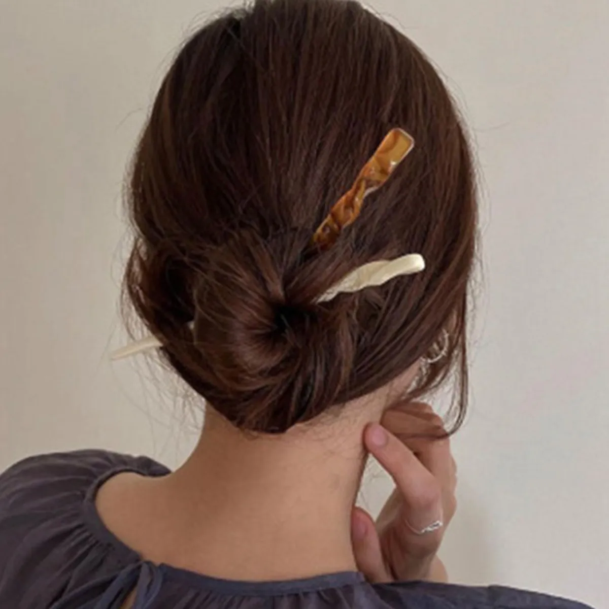 Высокое качество женские аксессуары для волос застежка красота ацетат Шпилька палочки еды ювелирные изделия ретро