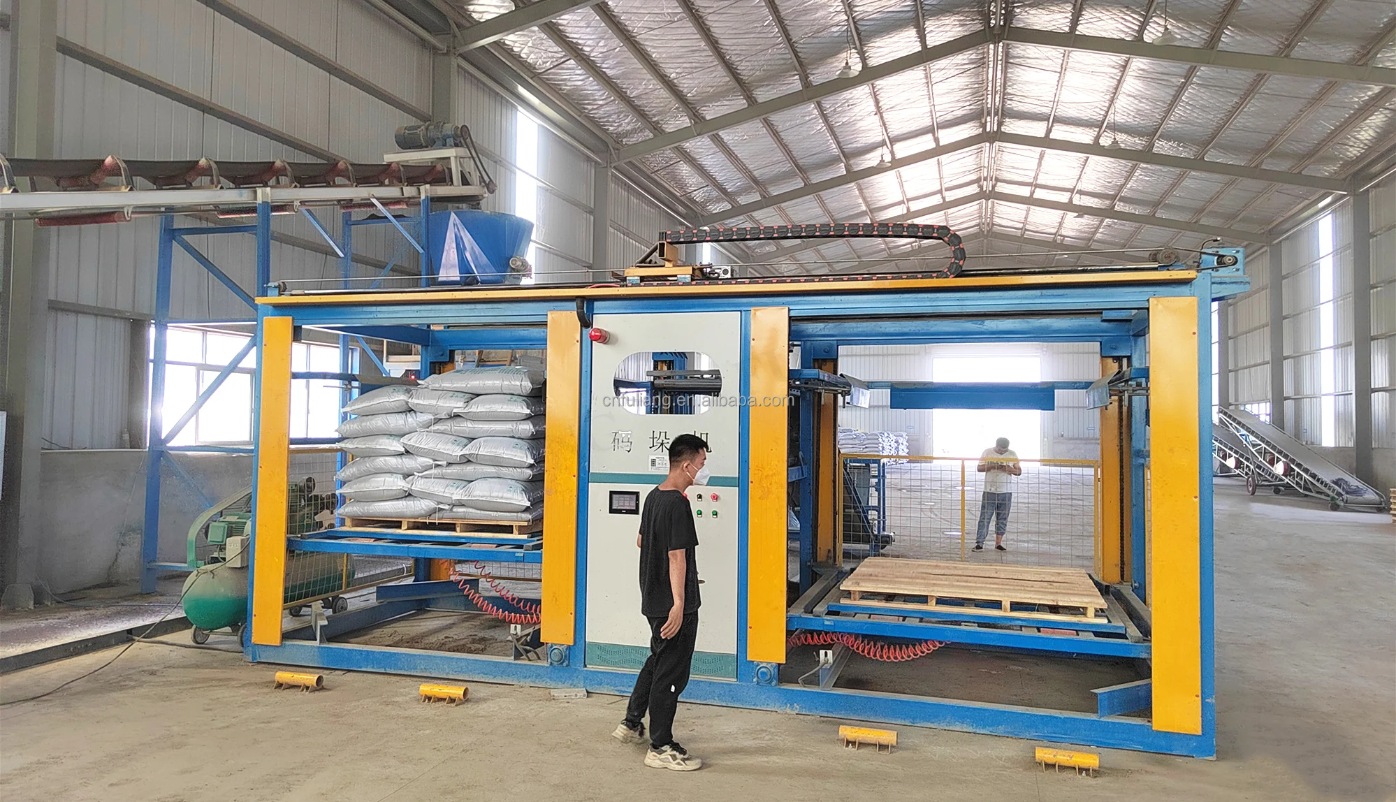 Multi-function Palletizing Machine Full Automatic 15kg 25kg 50kg Bag ...