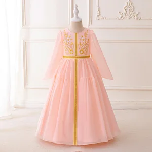 Dubai Cross-Border European American Casual Fashion Robe for Ladies Middle East's Simple Ethnic Style Spring Cotton Children