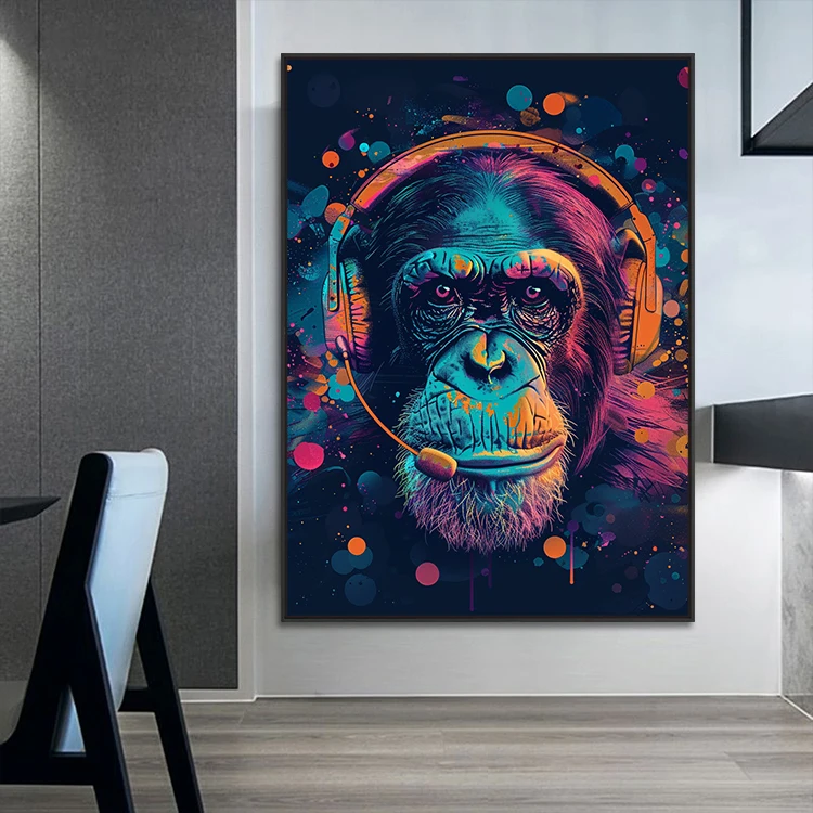 ②ラブブ アート ポップアート キャラクター印刷キャンバス 絵画