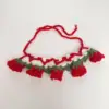 Red lily of the valley bib