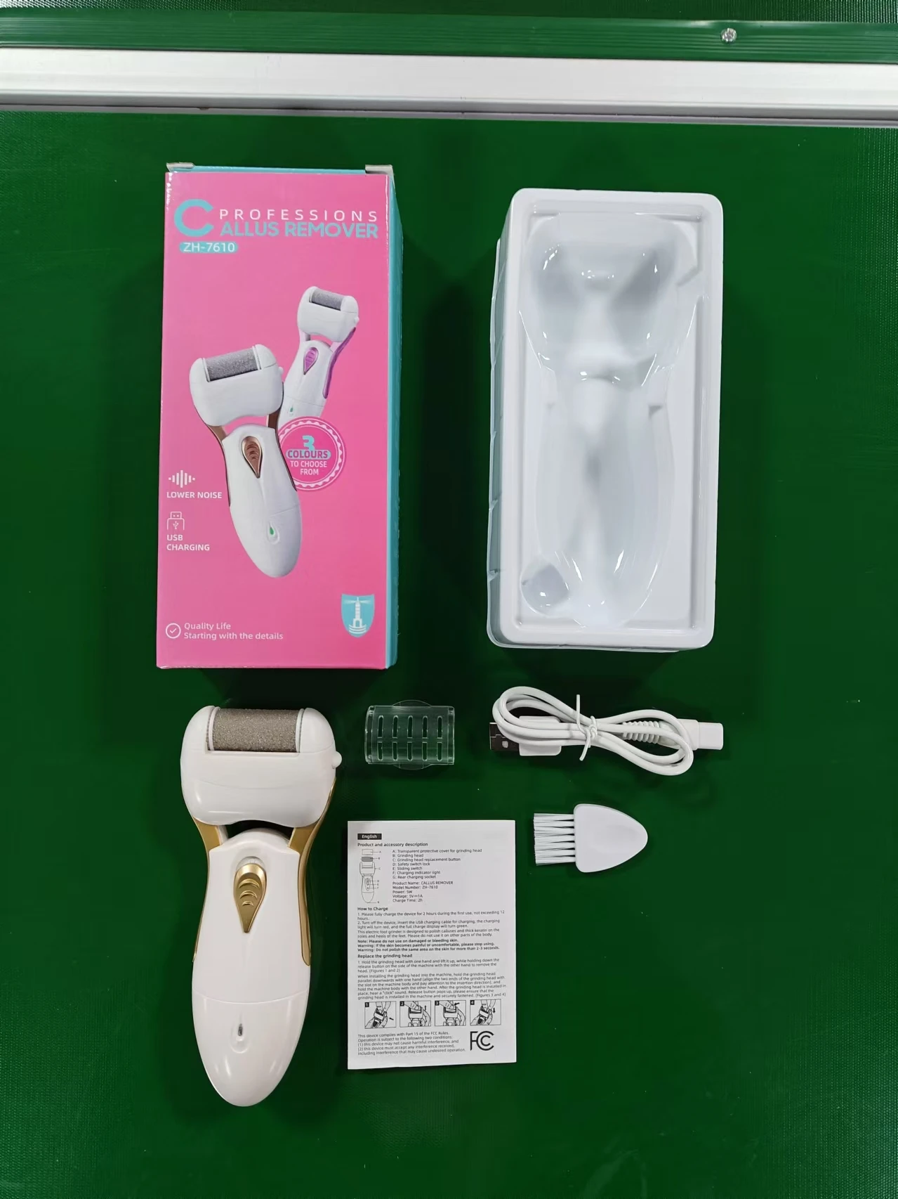 USB Charging Electric Foot Repair Device Callus Remover Skin Grinder for Removing Dead Skin Stone Heel Rubbing Callus Eliminator manufacture