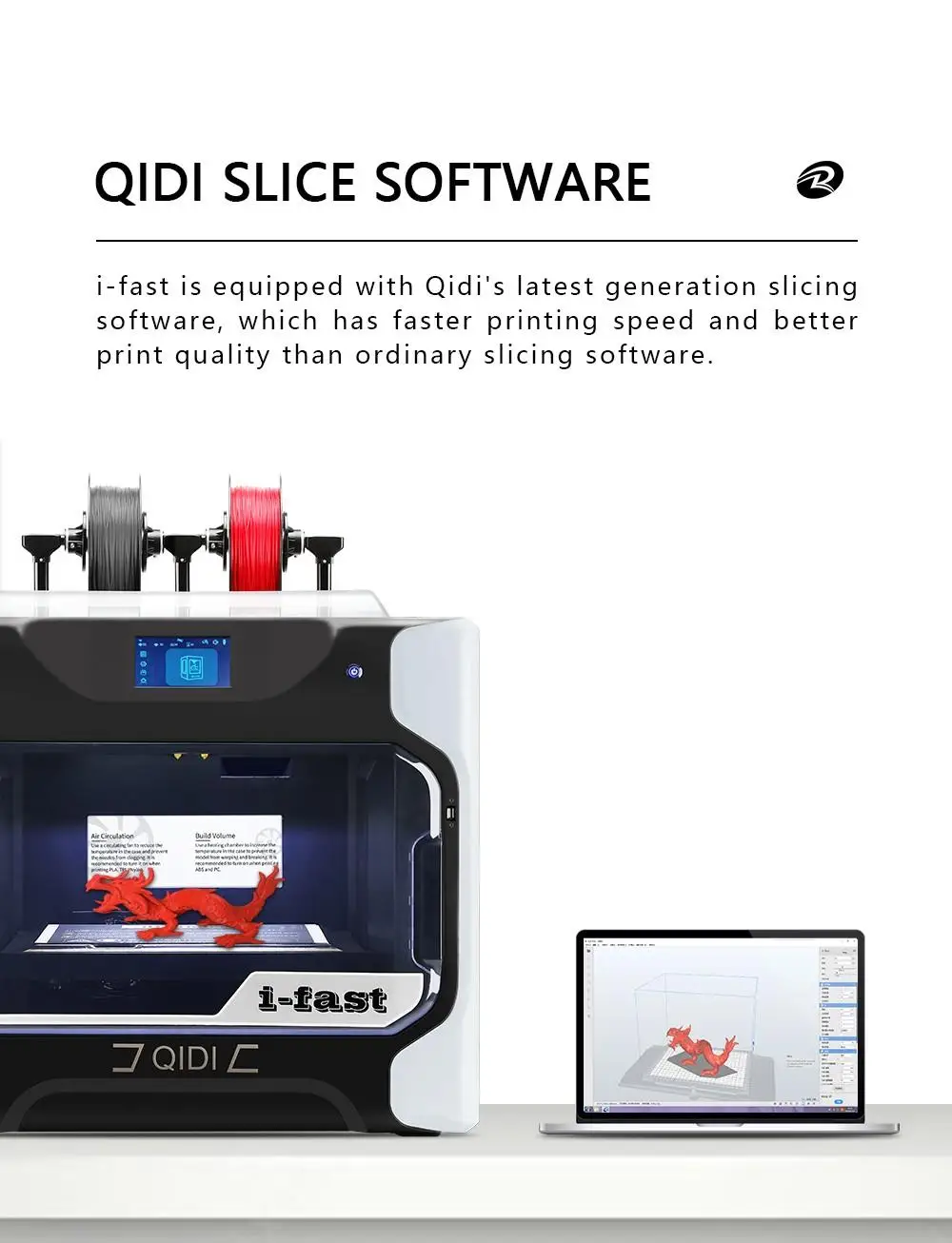 Qidi tech i. 3d принтер qidi tech i fast. 3d принтер qidi i-mate. qidi s-box 3d принтер. двойной экструдер qidi i fast.